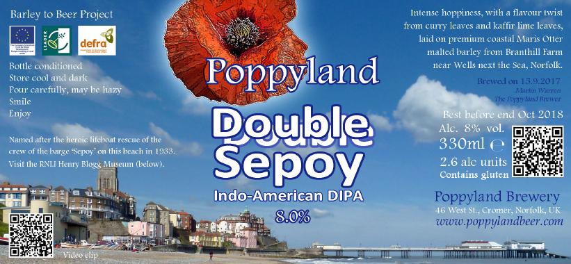 Beer label Double Sepoy IPA